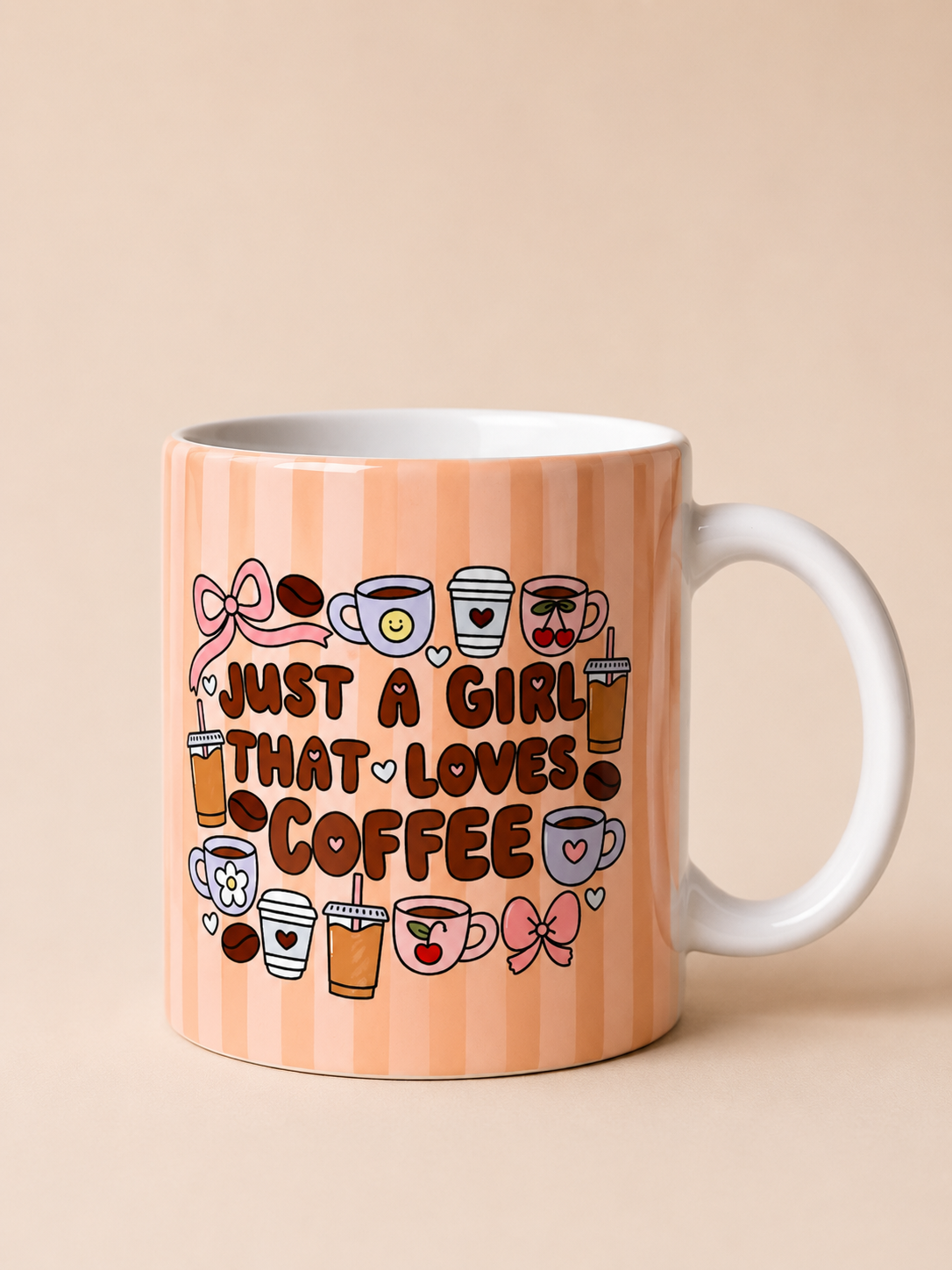 Bare ei jente som elsker kaffe