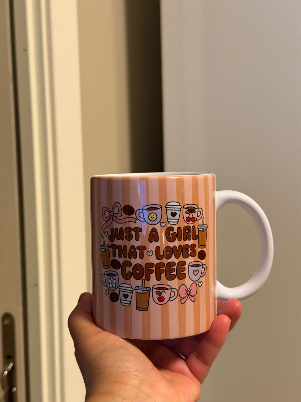 Bare ei jente som elsker kaffe