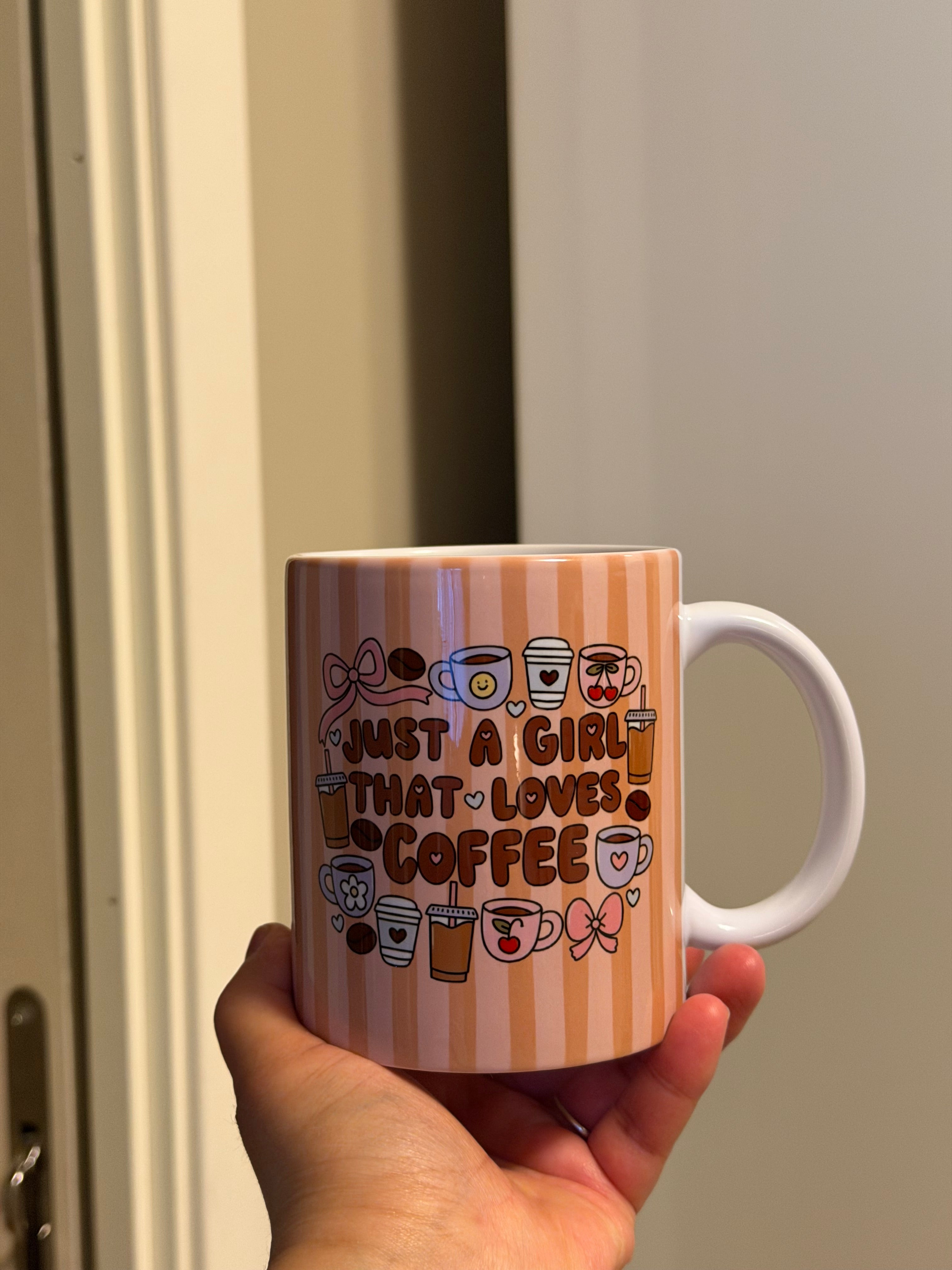 Bare ei jente som elsker kaffe