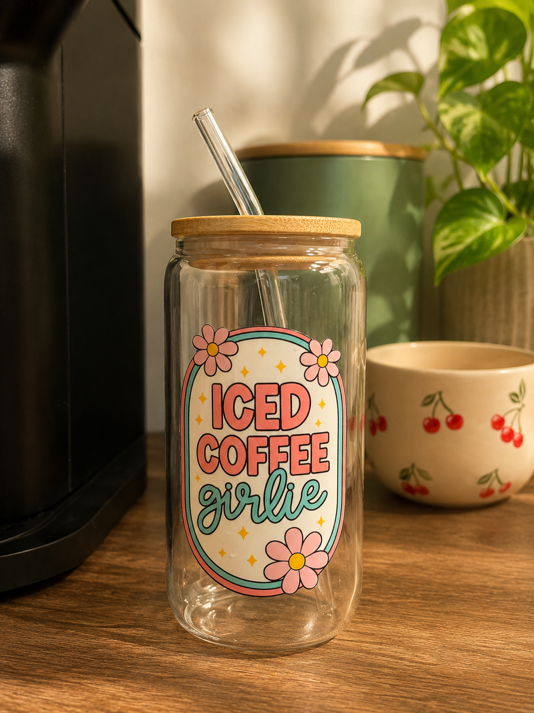Iced Coffee Girlie Glasskopp