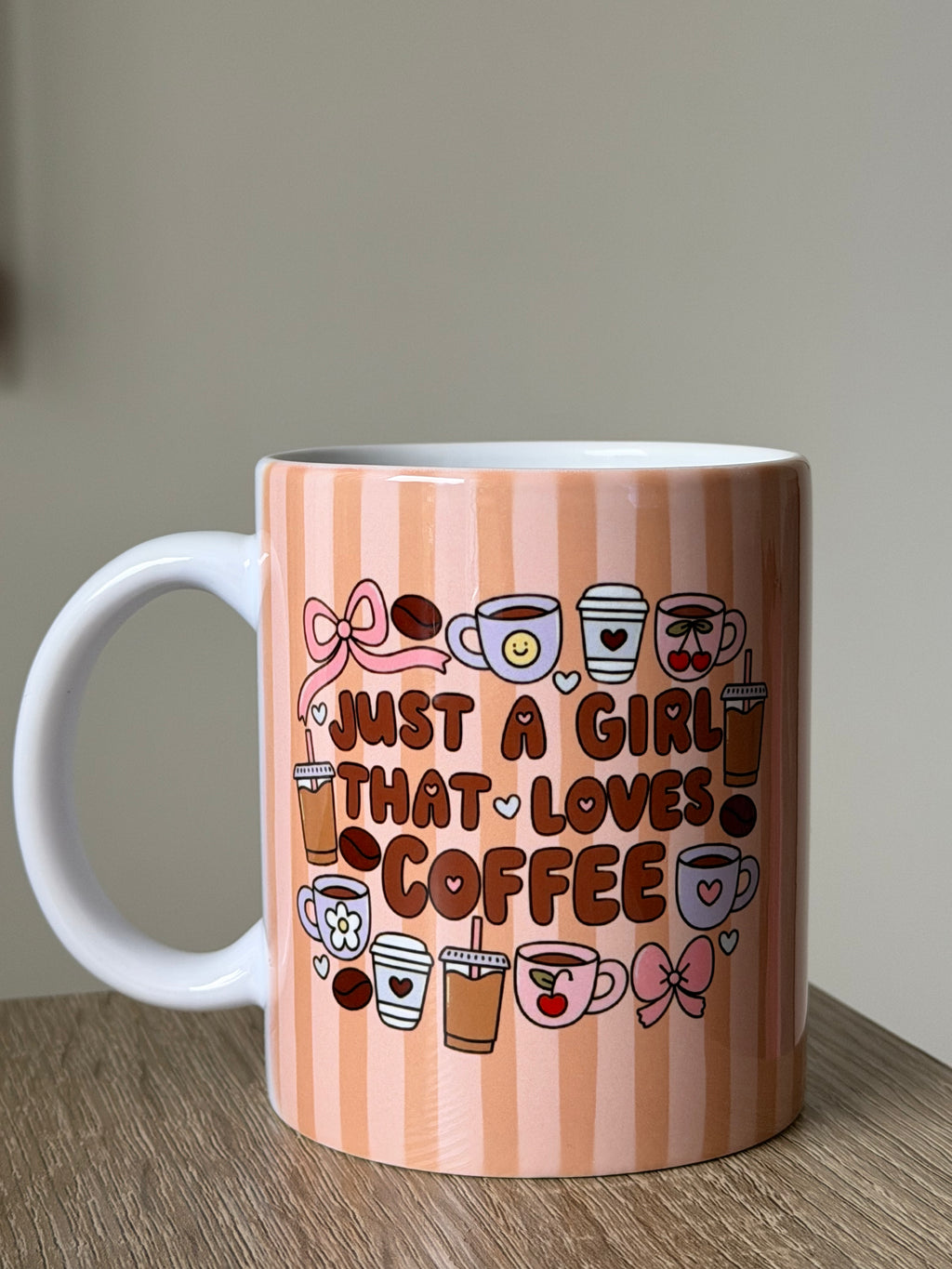 Bare ei jente som elsker kaffe