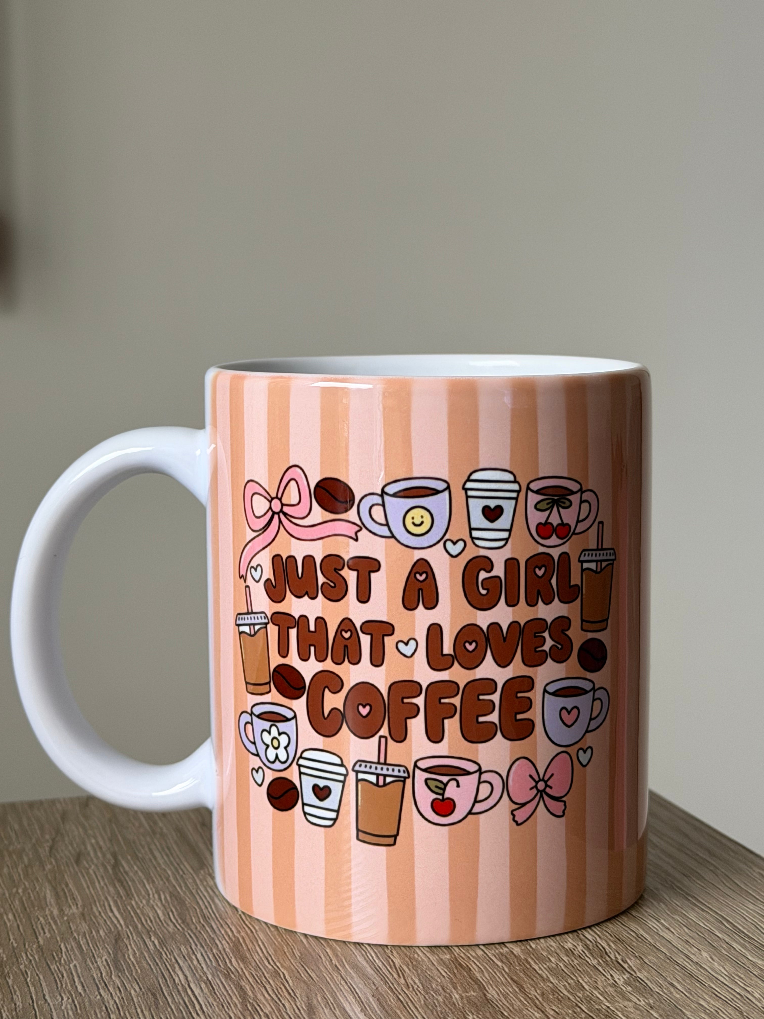 Bare ei jente som elsker kaffe